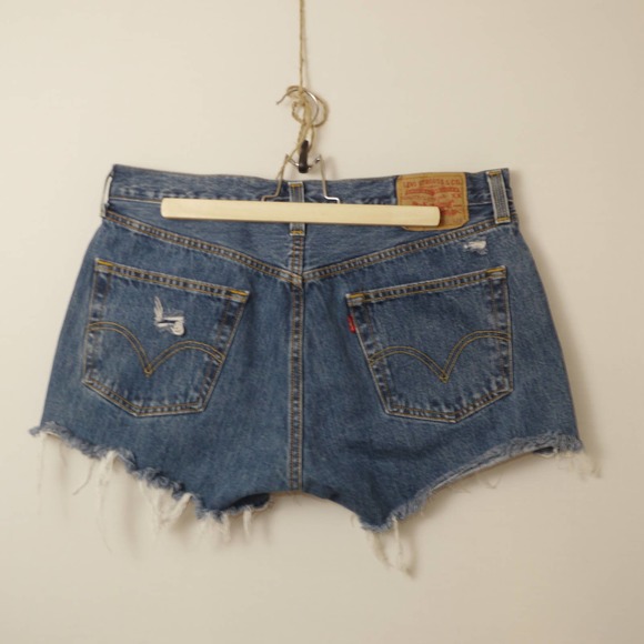 Levis 501 Vintage Button Fly Distressed Jean W36 - Picture 4 of 9